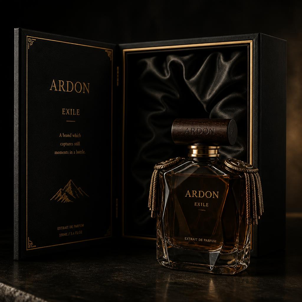 I want you to generate me a cologne glass bottle for this concept