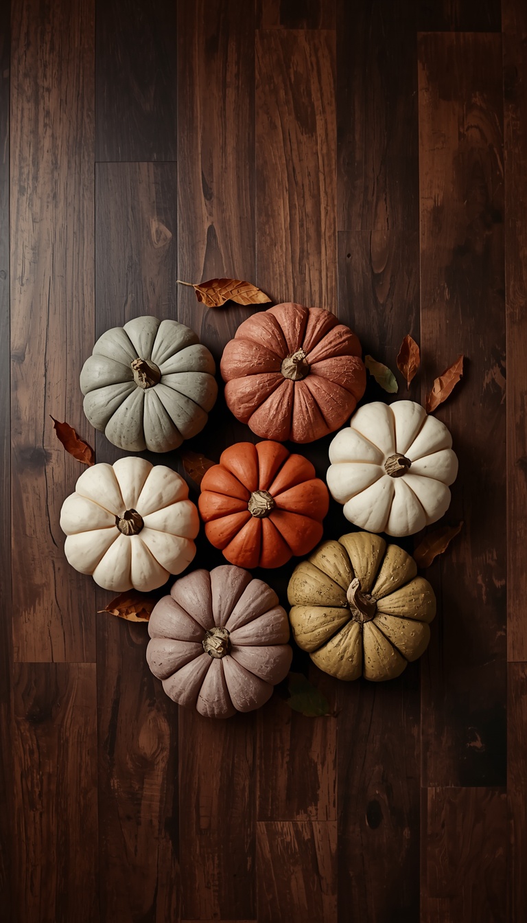 Vertical photorealistic flat-lay photo from directly above