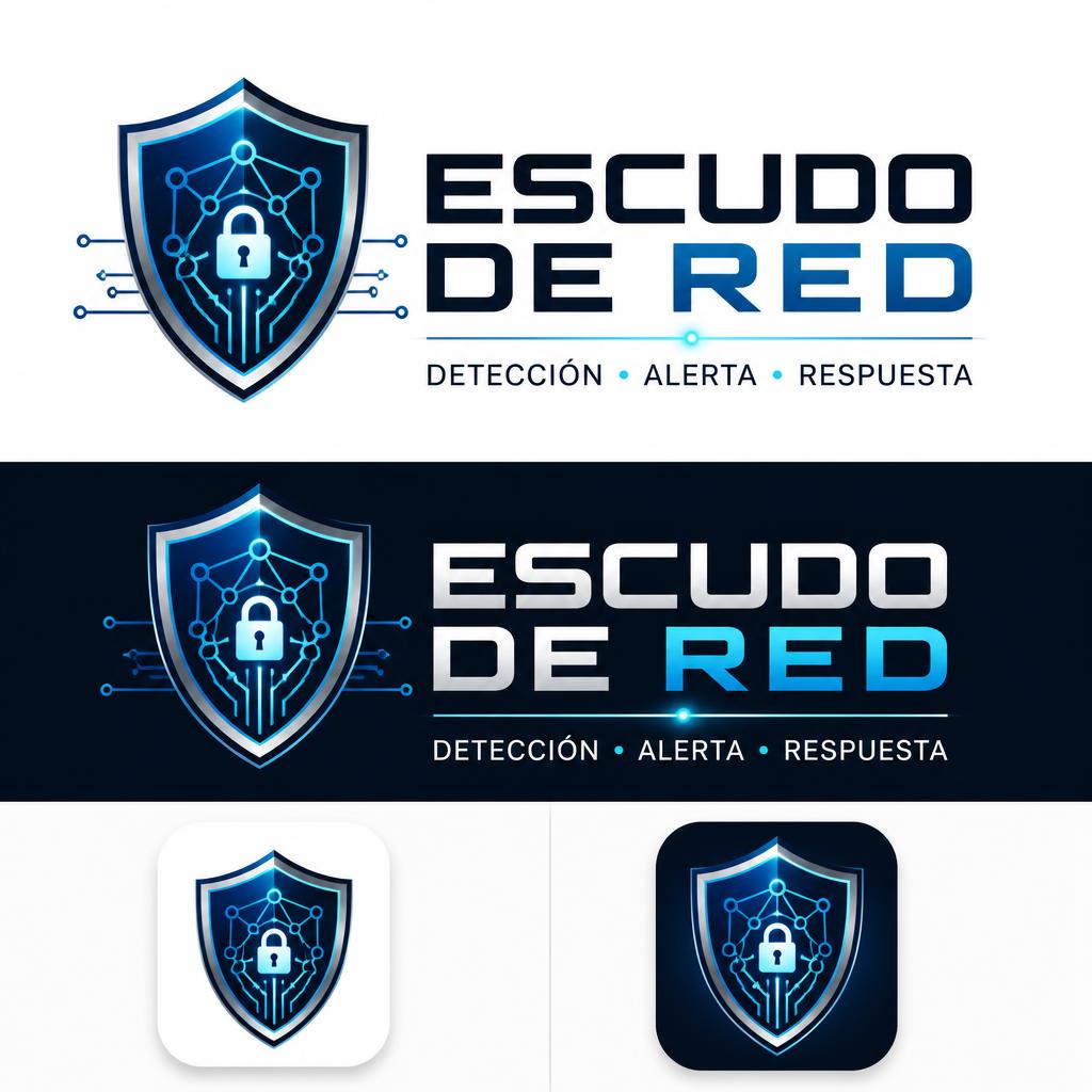 Crea un logo profesional y moderno para un proyecto de ciberseguridad llamado: ESCUDO DE&hellip;