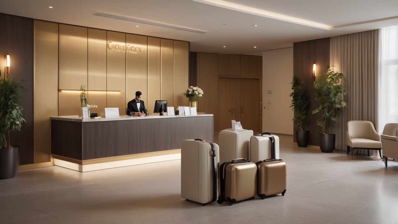 Photorealistic editorial photograph of a contemporary European boutique hotel during its final operational rehearsal&hellip;