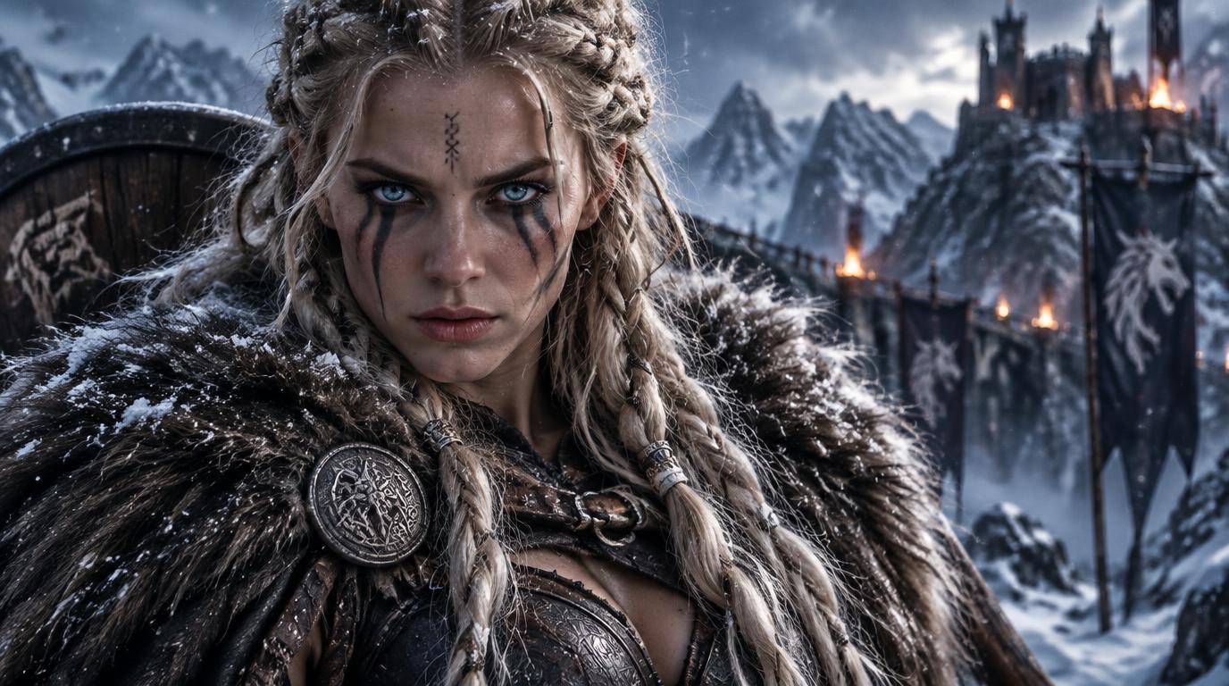 A cinematic close-up portrait of a stunning