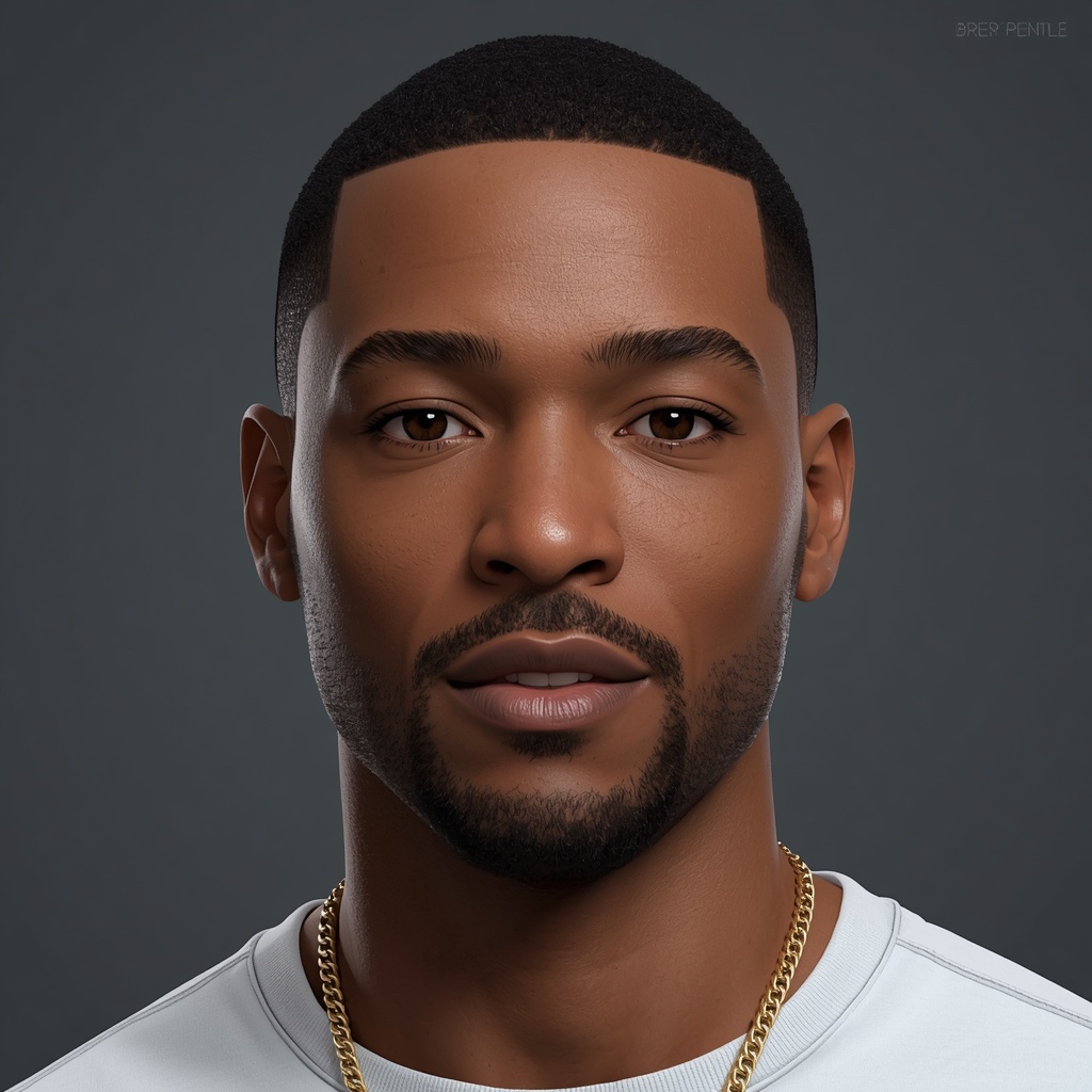 Create a highly photorealistic character named Darius Carter