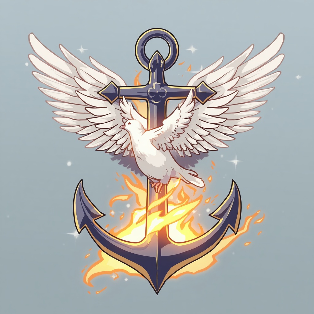 Anime style of an anchor