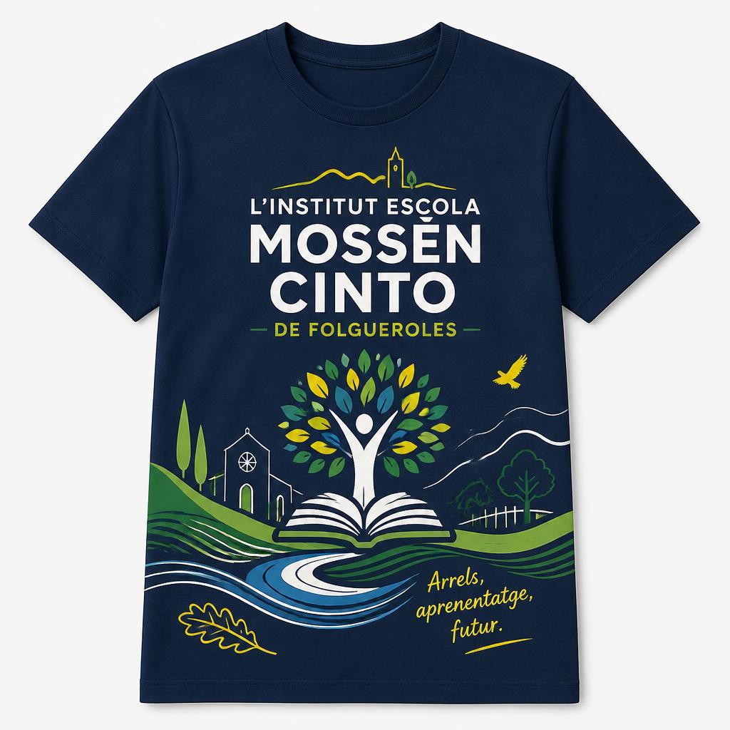 Dise&ntilde;a una camiseta escolar moderna y atractiva para L'Institut Escola Moss&egrave;n Cinto de Folgueroles