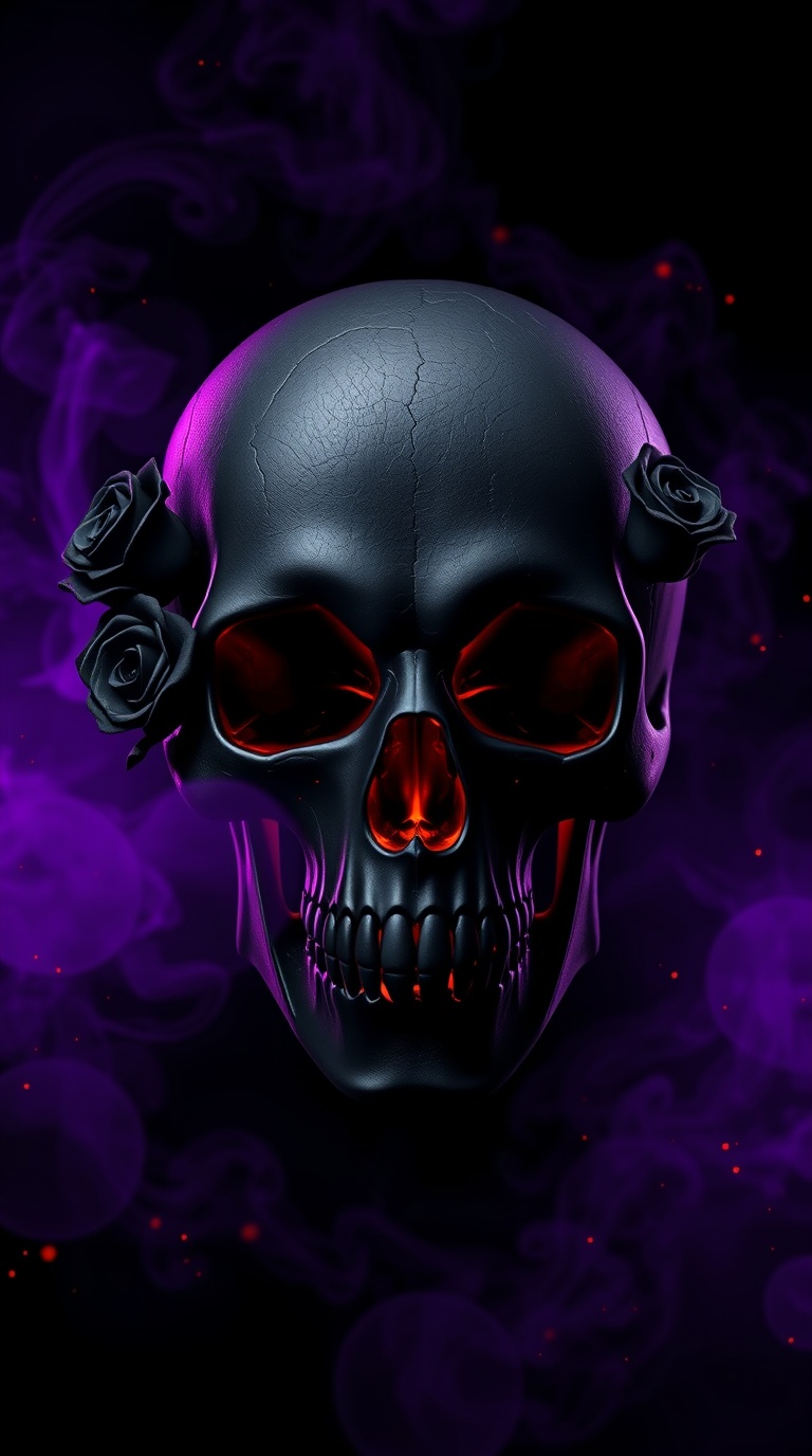 Premium modern Halloween wallpaper in a 9:16 vertical composition