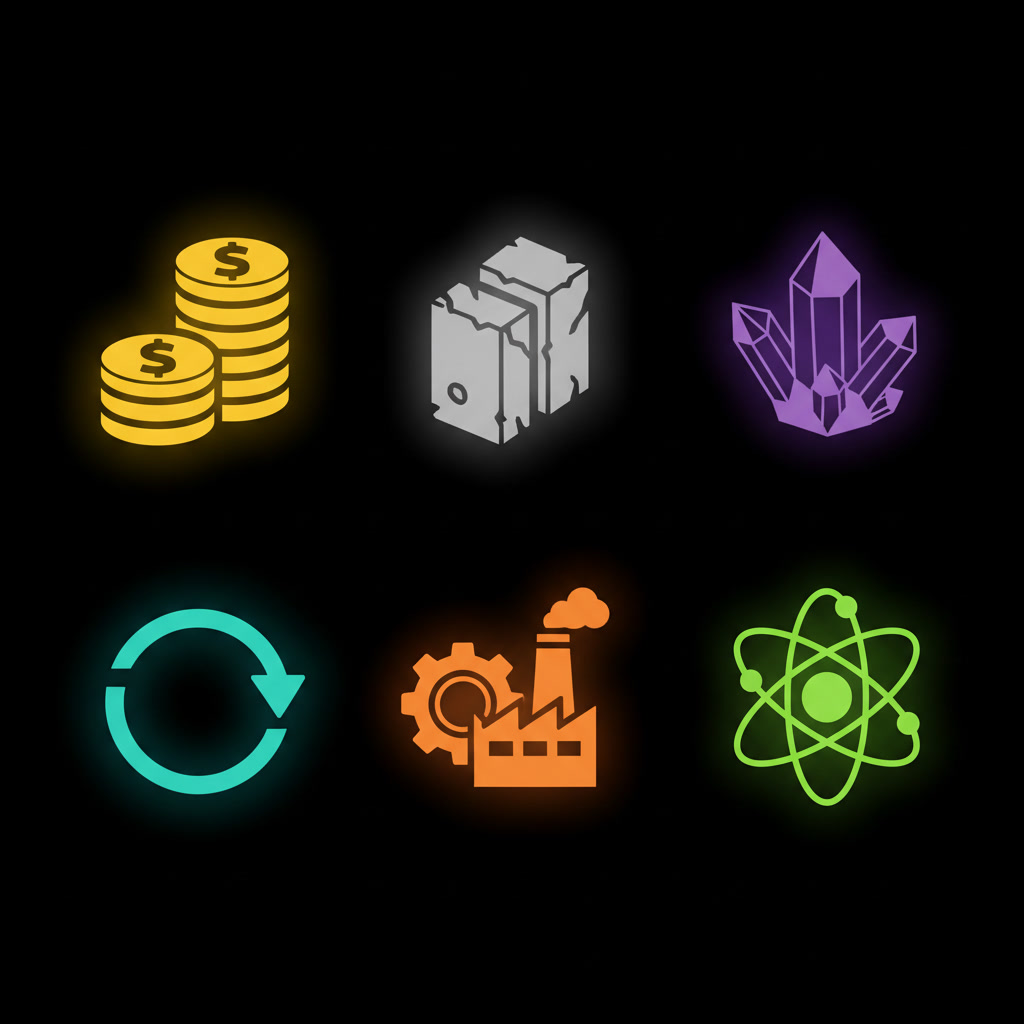 Generate an icon set for my 4x space games