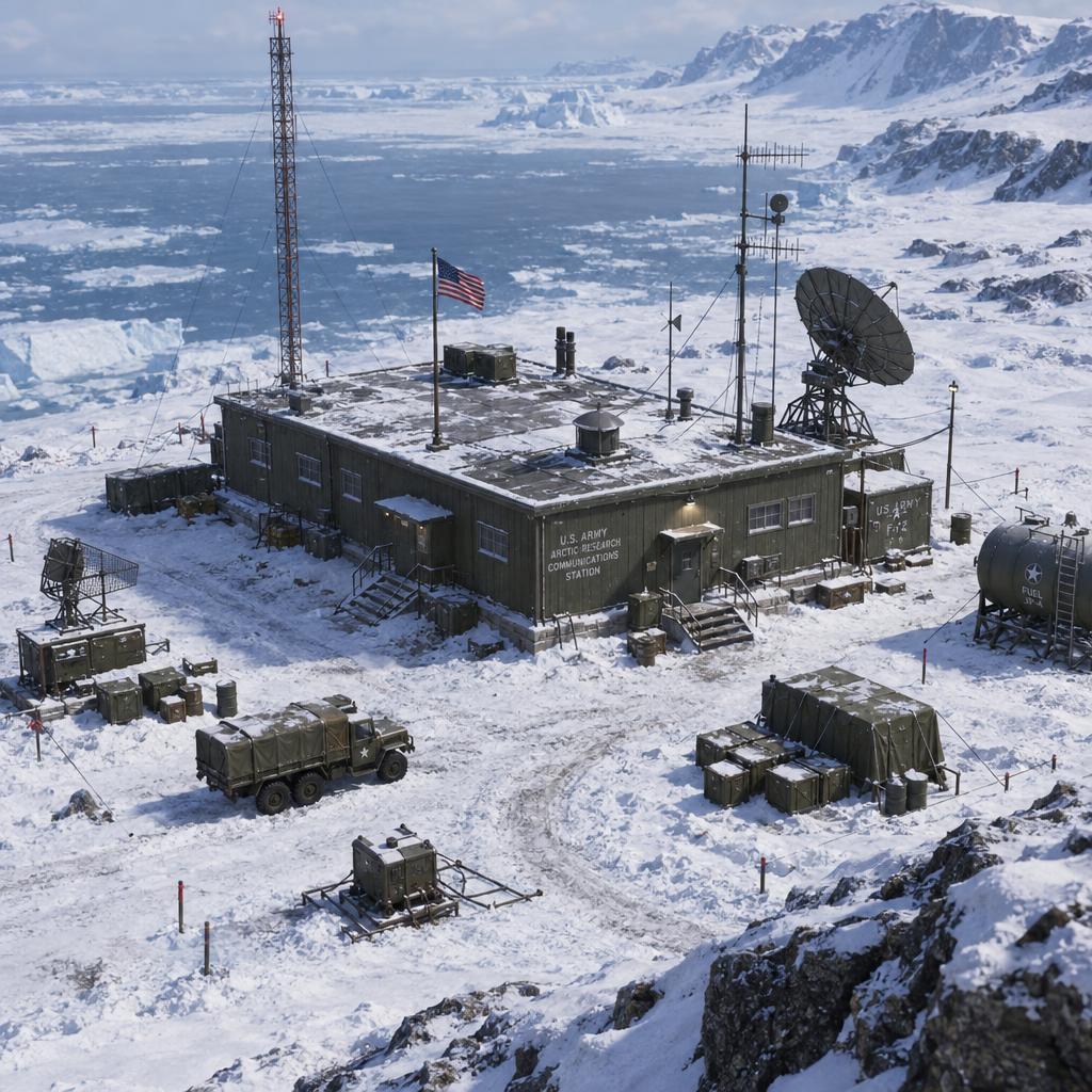Early 60s USA base in the arctic - single building