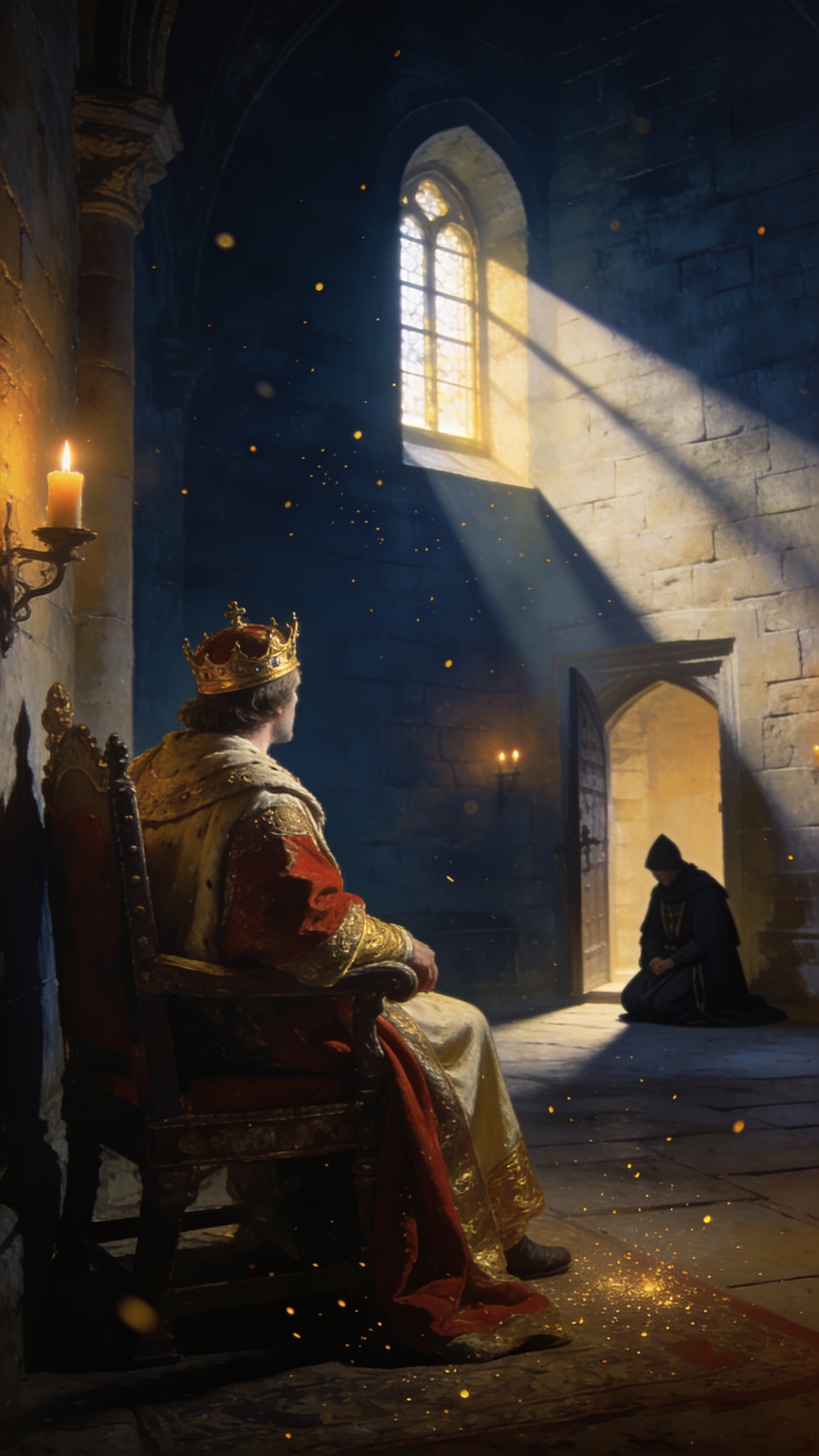 Photorealistic cinematic historical portrait