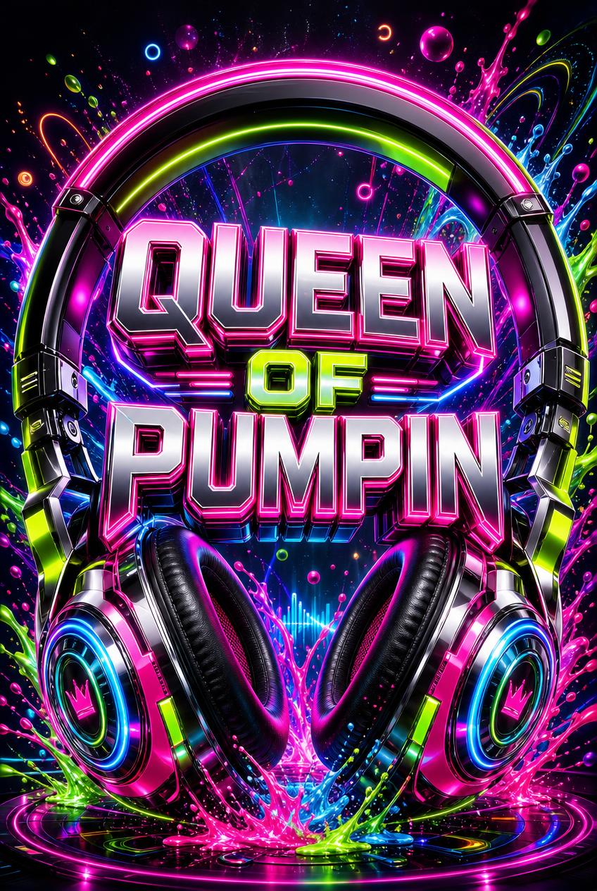 Create a highly detailed futuristic neon music-themed graphic poster based closely on the provided&hellip;