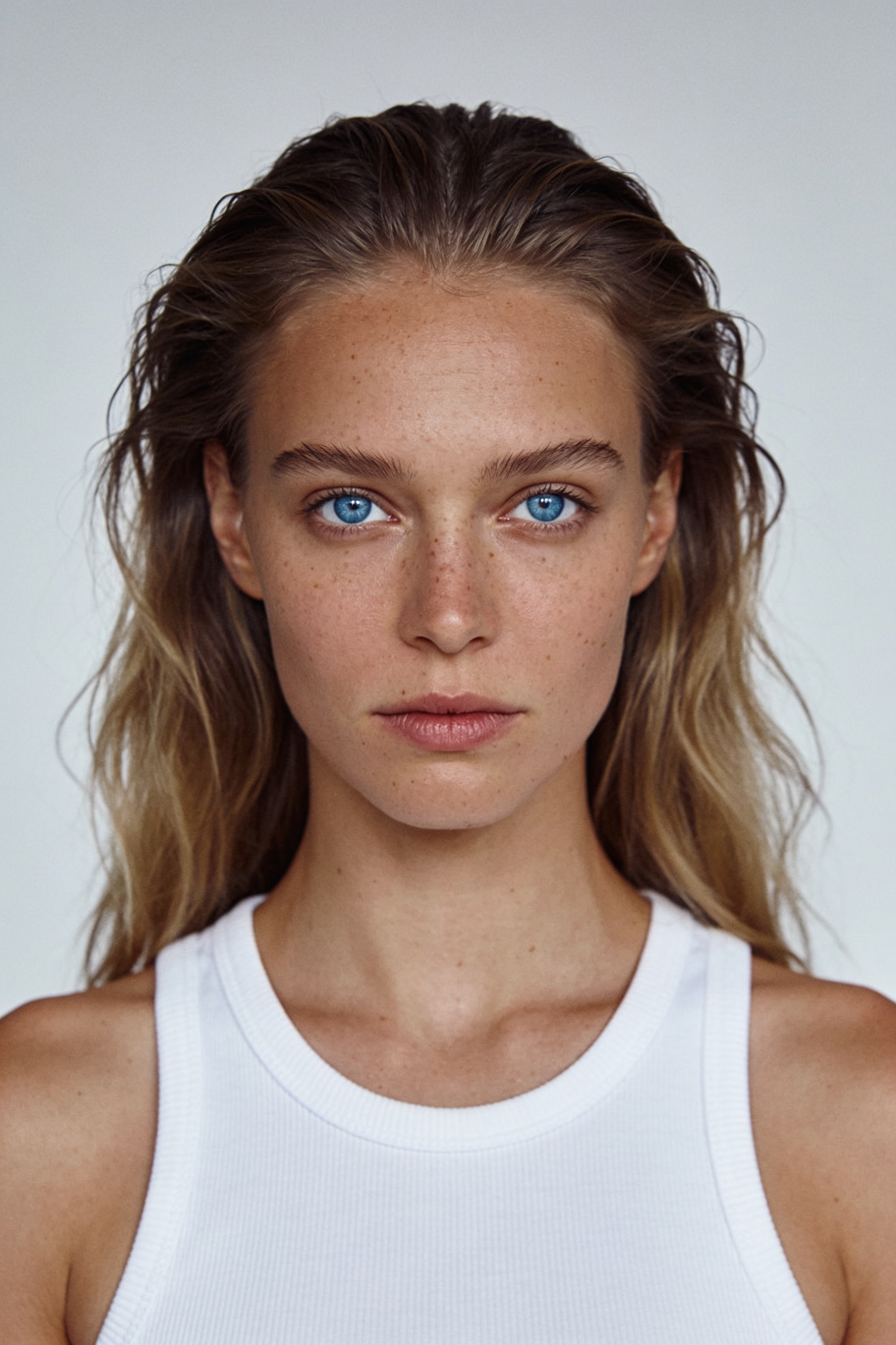Swedish heavy blonde big hair female fashion model
