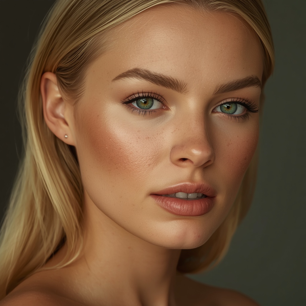 Photorealistic portrait of a tall